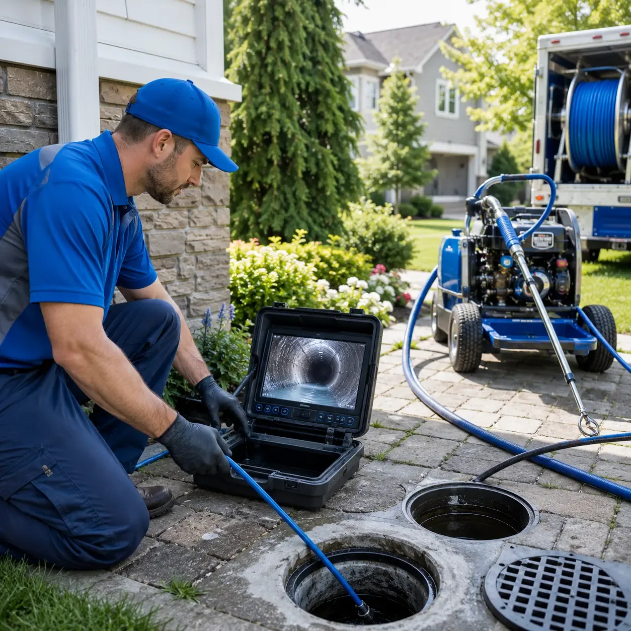 Outdoor drain cleaning professionals serving Plum City, WI
