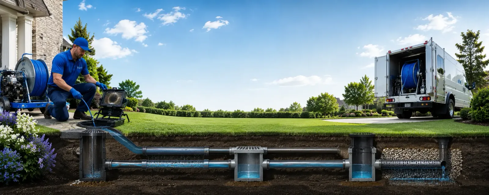 Outdoor drain cleaning information for Plum City, WI